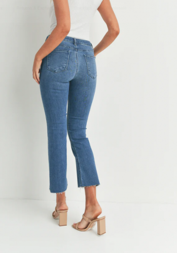 Cropped High Rise Demi Flare