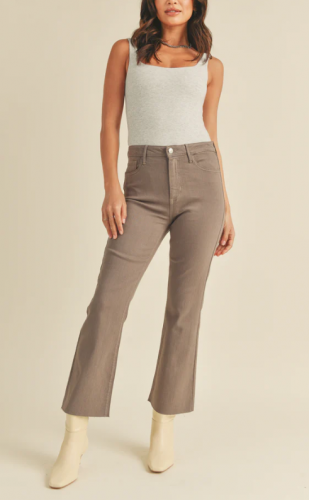Taupe Sandy Kick Flare